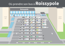 Plan de la gare routière