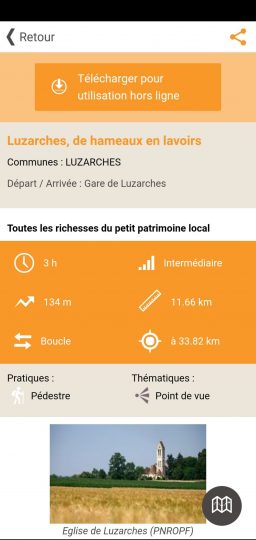 Application Rando Parc Oise-Pays de France