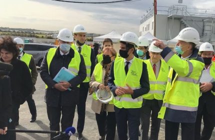 Gabriel Attal en visite à Gonesse pour le  chantier de la ligne 17 du Grand Paris Express