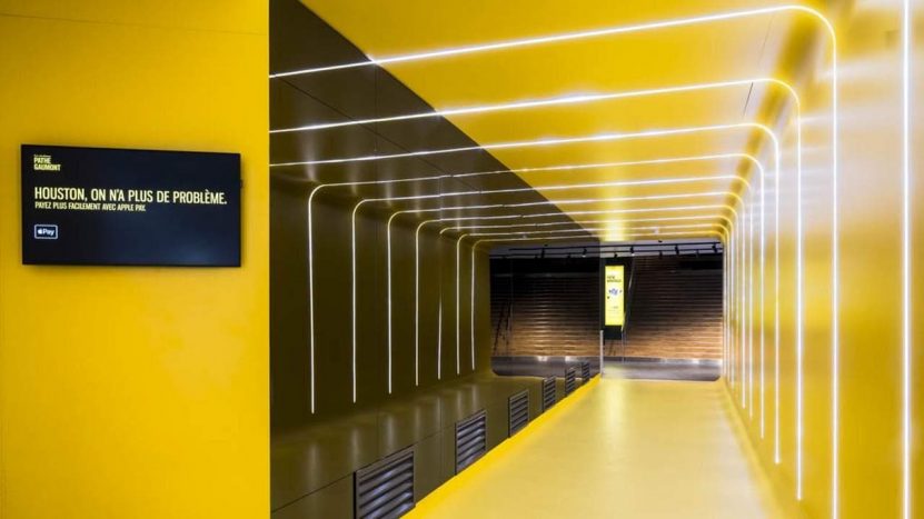 Halle d'entrée au Cinéma Pathé d'Aéroville