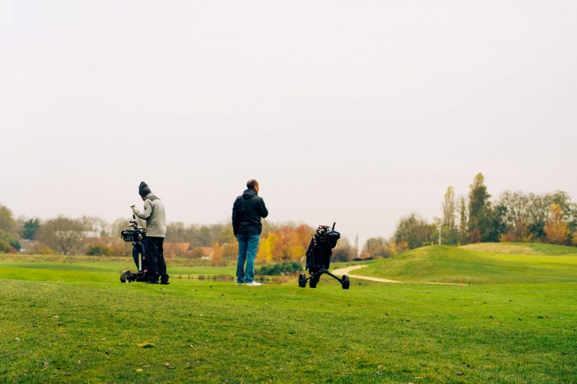 Golf International de Roissy - extérieur - figurants golfeurs