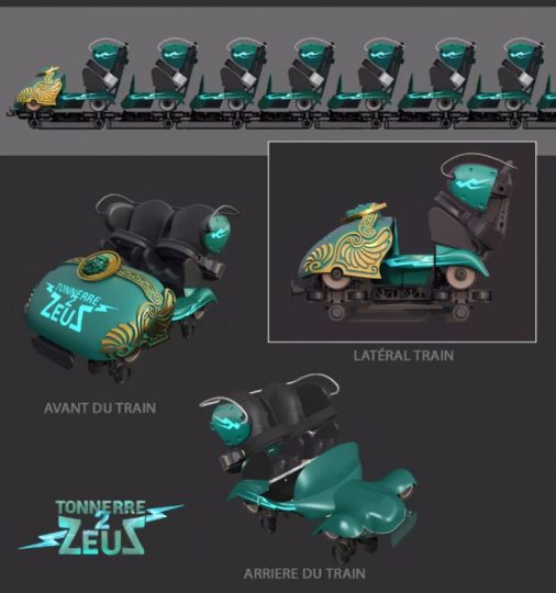 Nouvelle attraction Tonnerre 2 Zeus au Parc Astérix