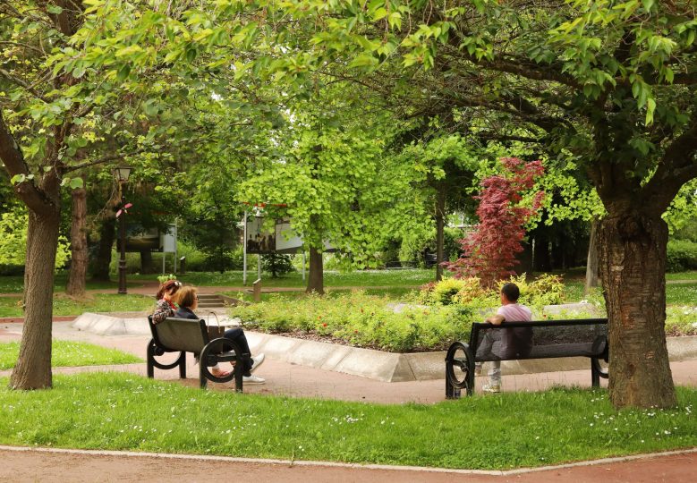 moment détente sur un banc
