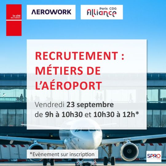 Recrutement métiers de l'aéroport