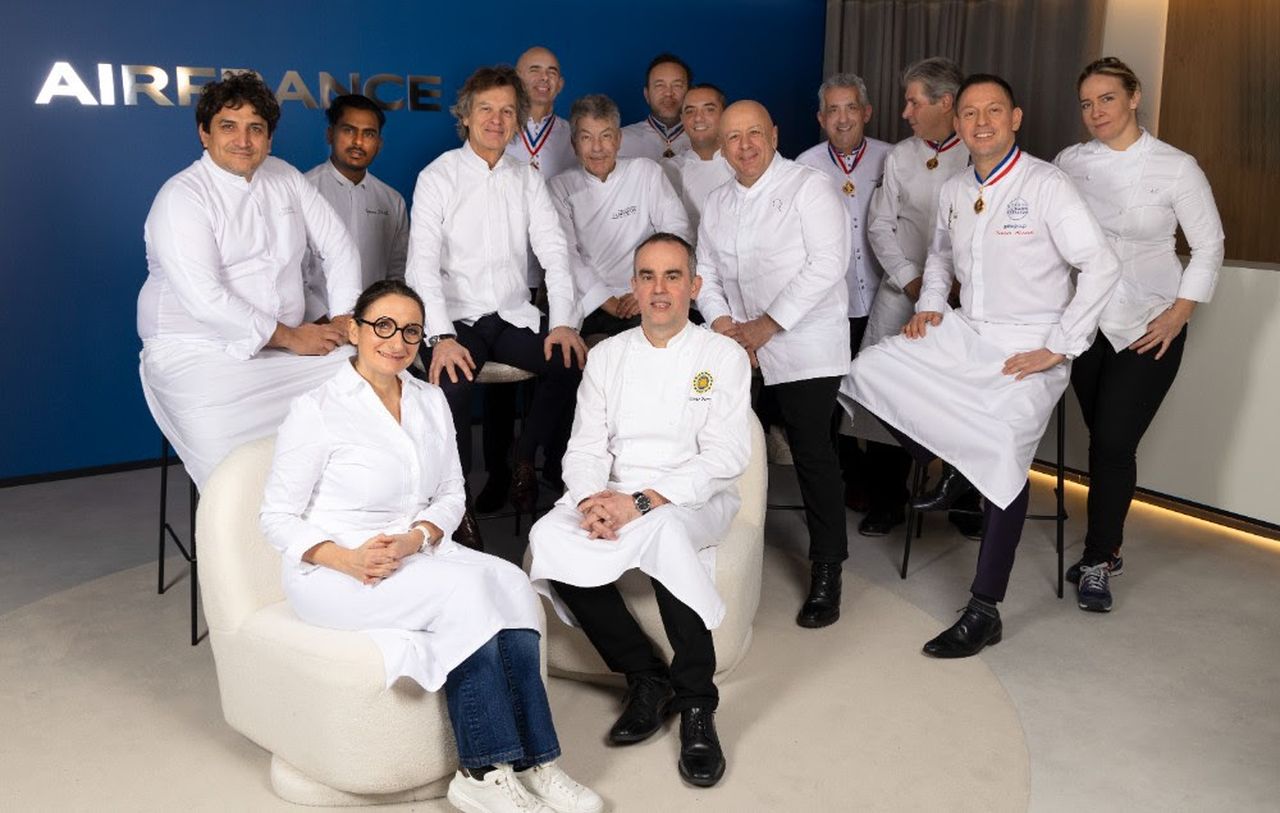 Air France unveiled its 17 partner chefs