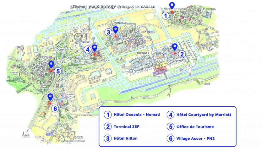 carte points de pick-up