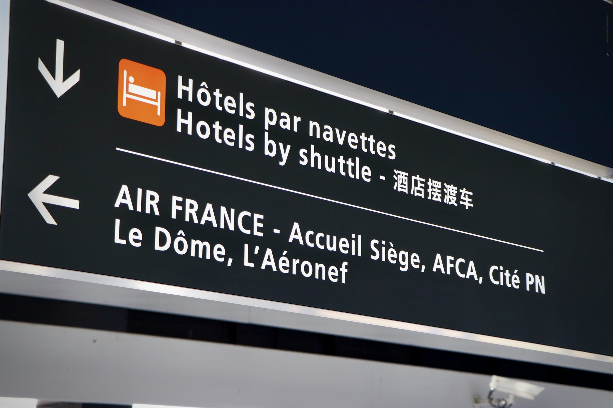 Routes from CDG terminals to Grand Roissy hotels