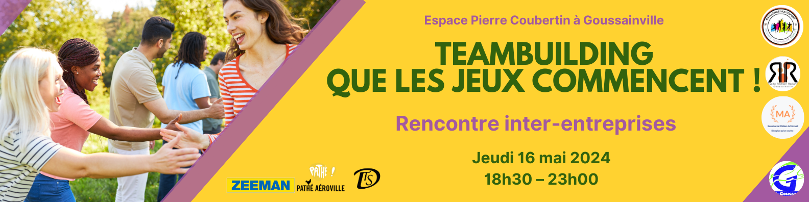 Team Building “Que comecem os jogos” em Goussainville em 16 de maio de 2024