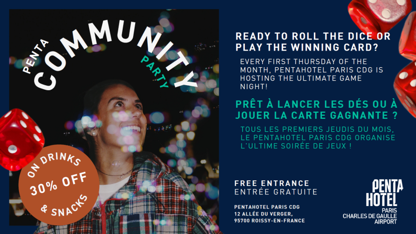 Le Pentahotel Paris CDG réinvente vos afterworks avec ses "Community Party" événements SEMINAIRE ROISSY HOTEL