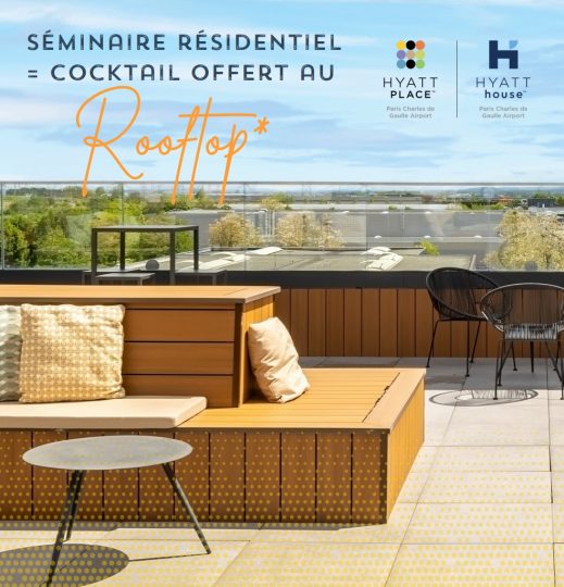 Hyatt Place & Hyatt House : Cocktail offert au Rooftop
