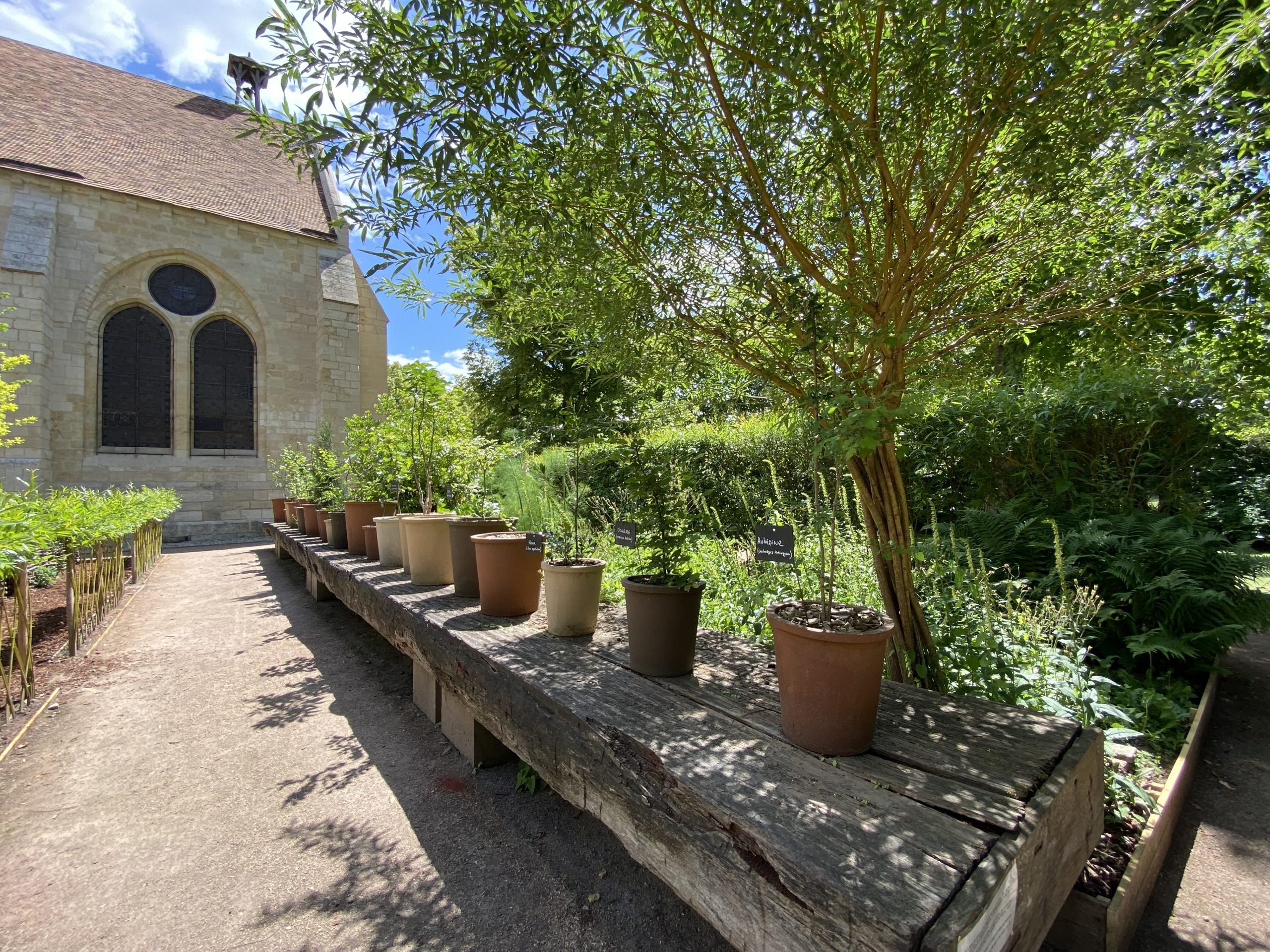 Los tres jardines de la abadía de Royaumont