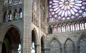 Nef et Rose Basilique Cathédrale de Saint-Denis