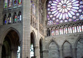 Nef et Rose Basilique Cathédrale de Saint-Denis