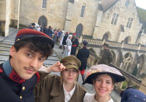 la troupe à Royaumont