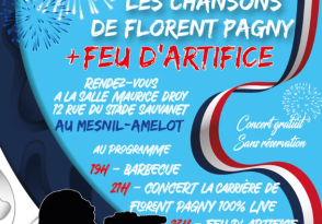 Concert les chansons de Florent Pagny & Feu d’artifice_Le Mesnil-Amelot