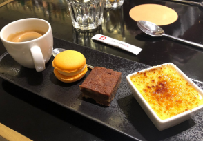 Dessert du restaurant The French Taste by Guy Martin