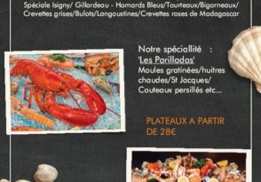 Plateaux de fruits de mer à commander